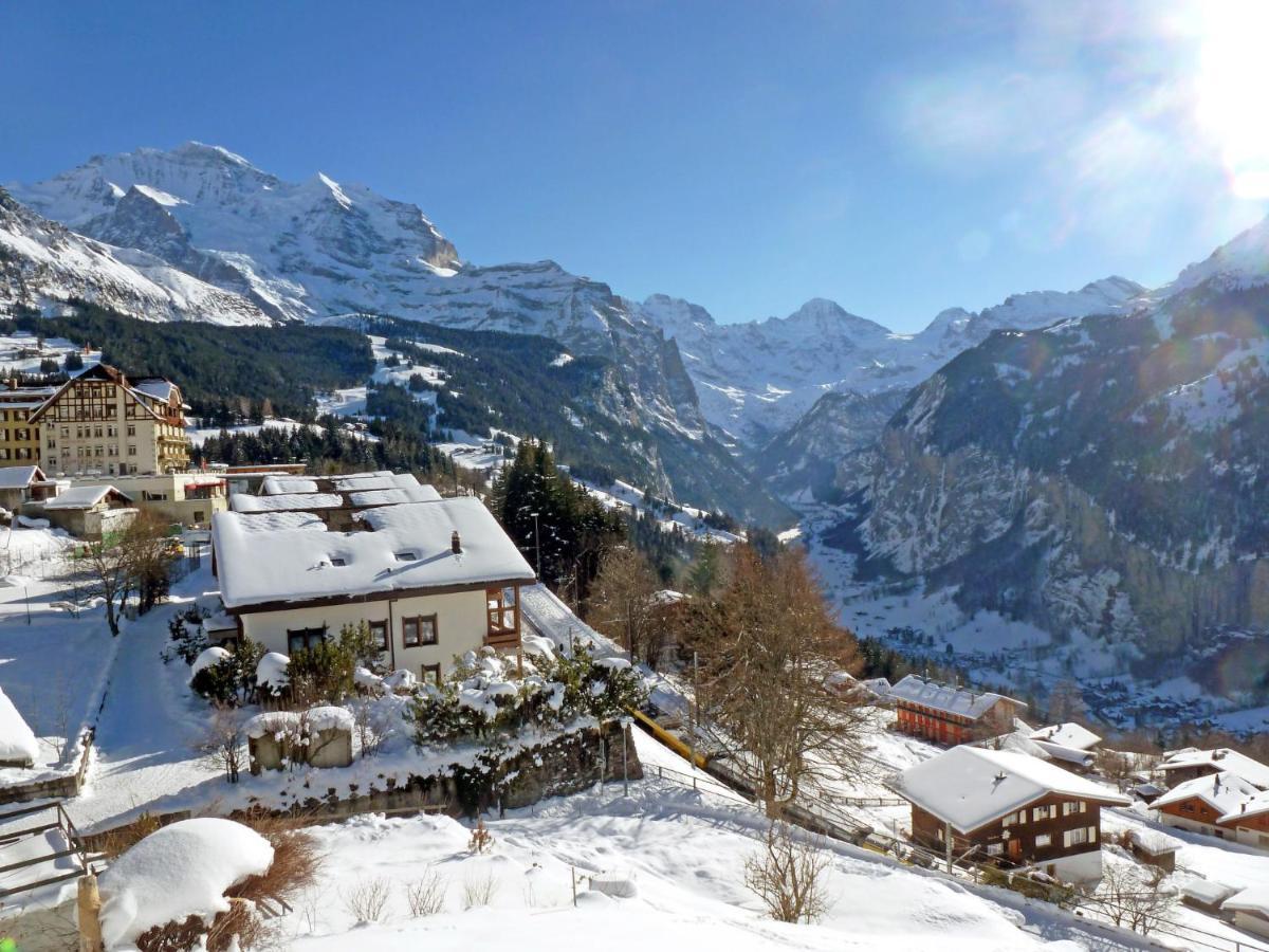 Apartment Goldenhorn Wengen Buitenkant foto