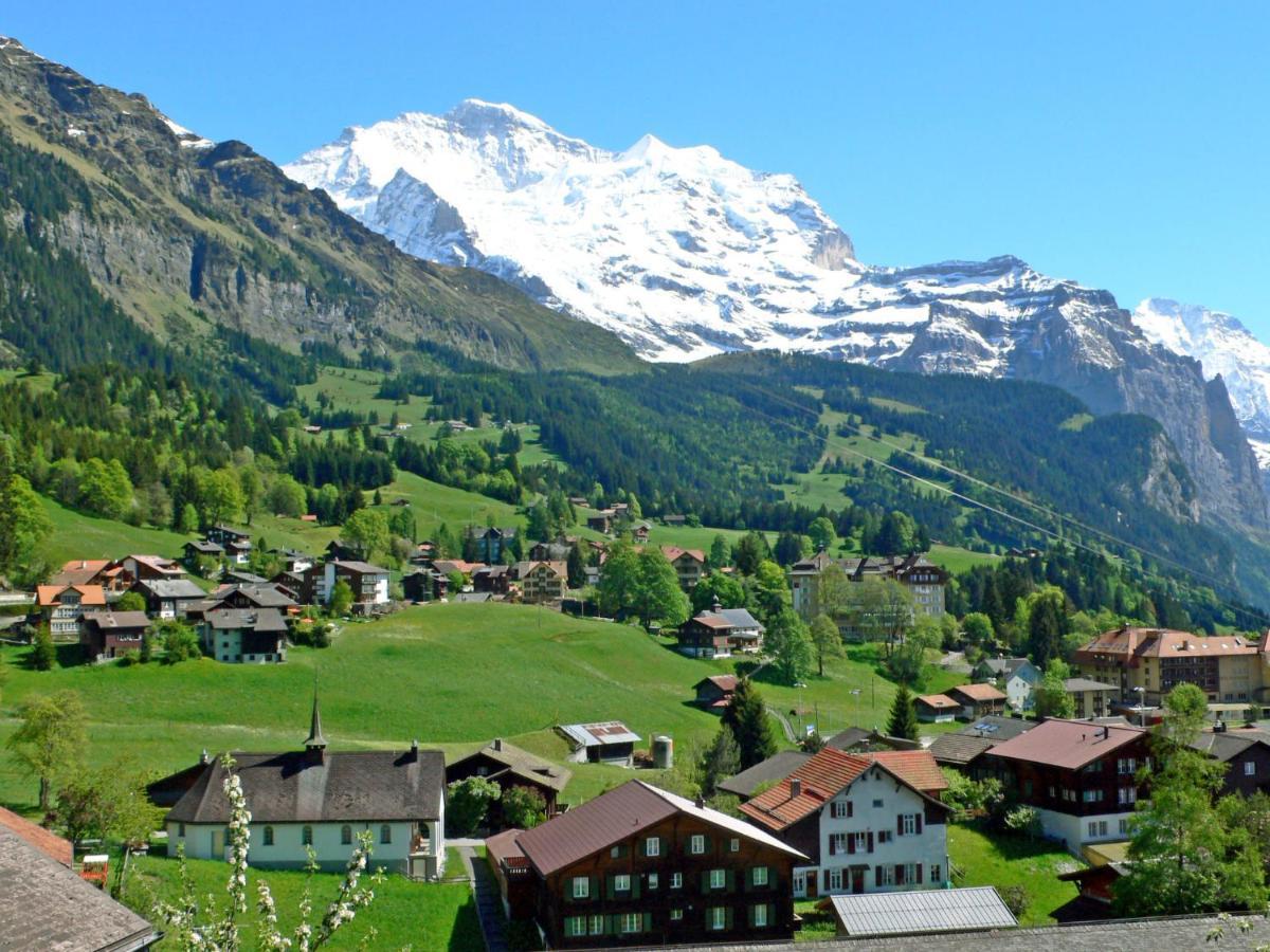 Apartment Goldenhorn Wengen Buitenkant foto