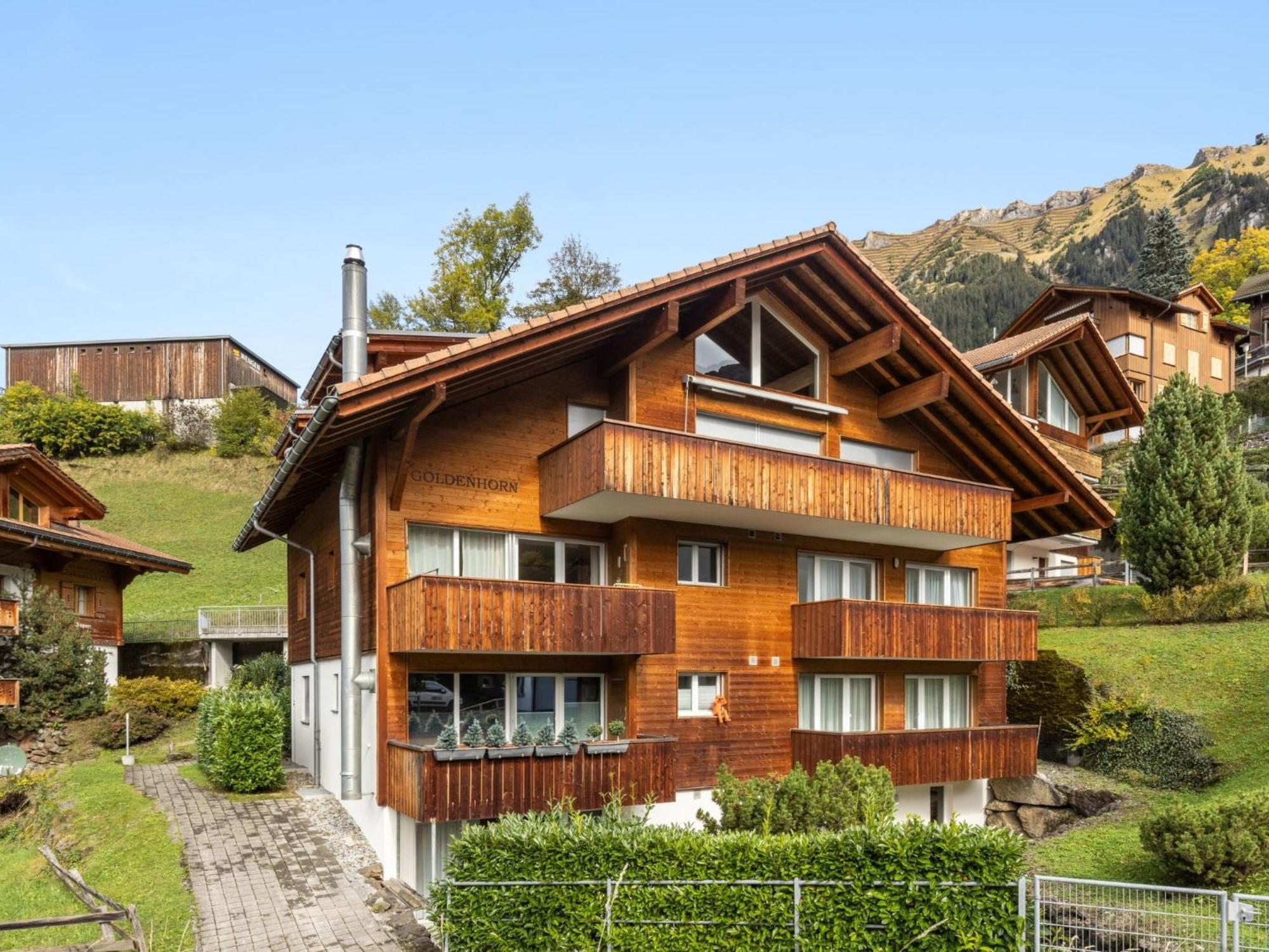 Apartment Goldenhorn Wengen Buitenkant foto